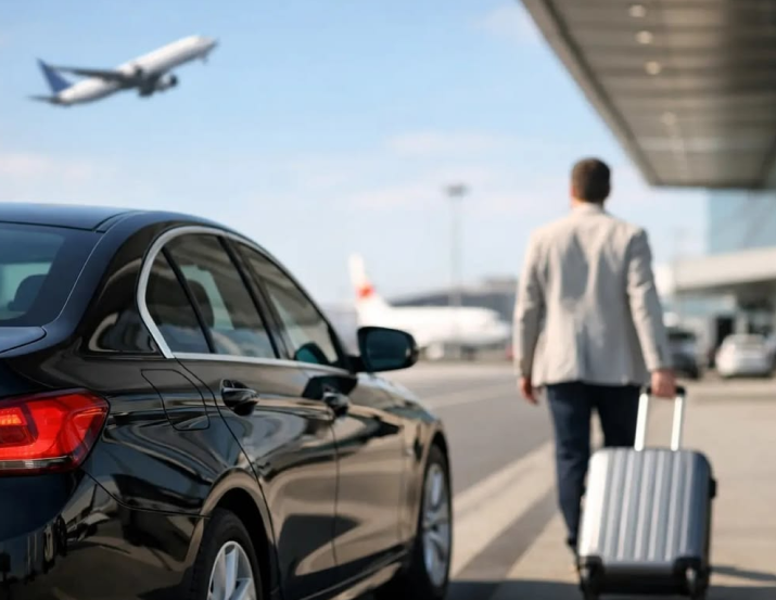 Car rental pickup at Kansas City International Airport